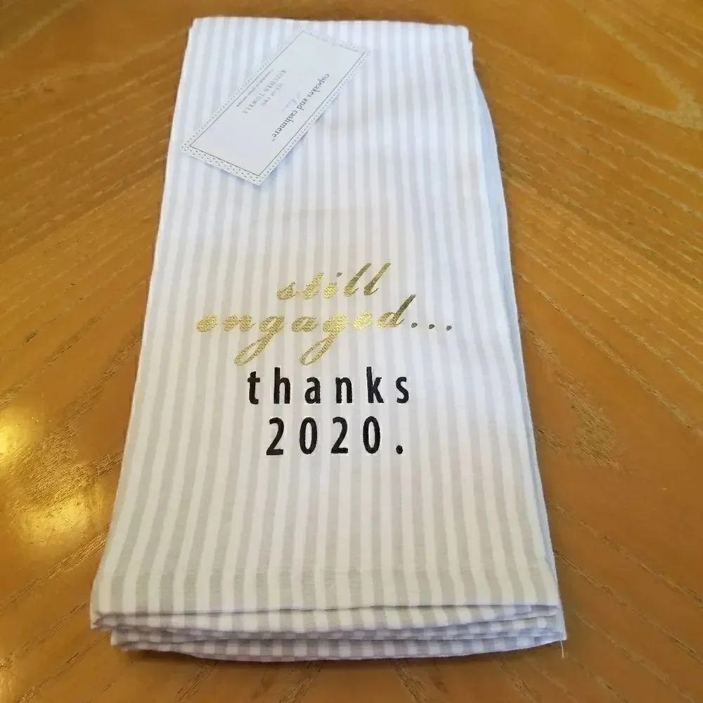 Still engaged thanks 2020 2 pack kitchen towels